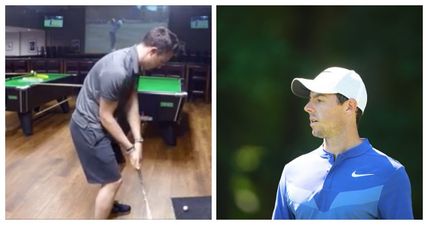 Sligo man impresses Rory McIlroy with a trick shot that looks far easier than it is