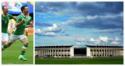 One of Germany’s biggest stadiums played host to a random tribute for Wes Hoolahan