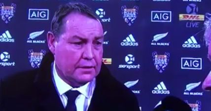 All Blacks coach’s “slip of the tongue” has got a lot of people talking