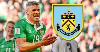 Jon Walters looks ready to run through walls in his new Burnley jersey