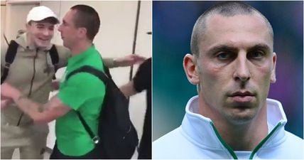 Scott Brown was the victim of a prank from Rangers fans and he was raging