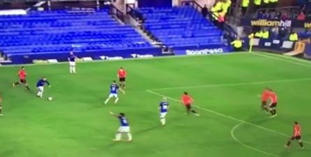 Five seconds that pretty much sum up Wayne Rooney’s European debut for Everton