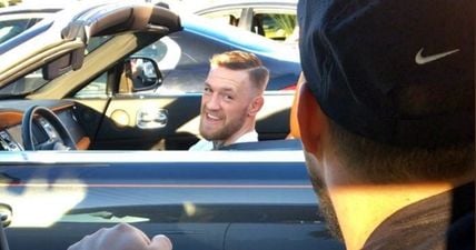 Conor McGregor shows human side when stopped by fans at red light