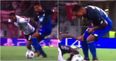 Georginio Wijnaldum got a handful penis trying to dispossess Serge Gnabry