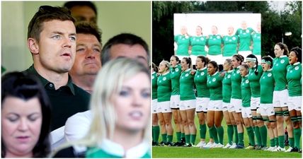 There’s something so heartening to see so many Irish rugby stars out supporting our women