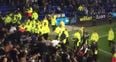 Everton match briefly stopped due to crowd trouble