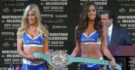 They’ve invented a belt for Mayweather-McGregor and it is very sad