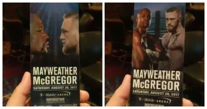 The tickets for McGregor vs. Mayweather are way cooler than you could possibly imagine