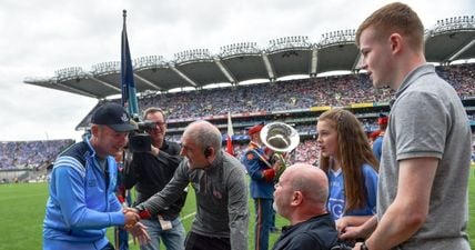 Jim Gavin and Mickey Harte produced an unforgettable memory for ailing Antrim footballer