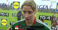 The only thing better than Cora Staunton’s scoring tally is her breathless interview