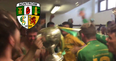 Cans, half-naked men, a digger and a county title, Dunloy’s dressing room had it all