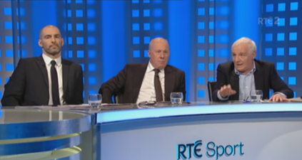 RTÉ’s commentary team have to do it on the phone for start of second half