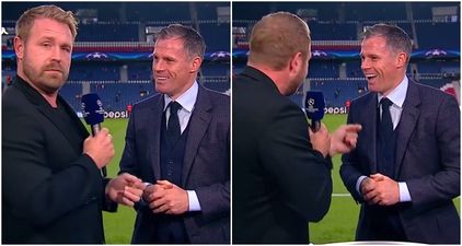 Jamie Carragher couldn’t get over being allowed to swear on Danish TV