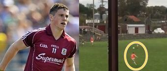 WATCH: Refereeing decision after perfect Shane Walsh 45 causes uproar in Galway