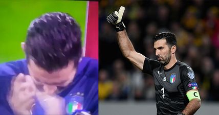 WATCH: Gianluigi Buffon responds beautifully as Italian fans boo Swedish anthem