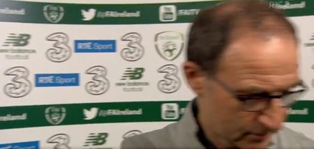 Martin O’Neill walks out on post-match interview with Tony O’Donoghue