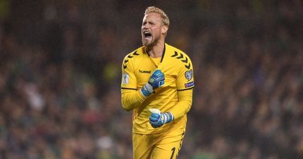 Kasper Schmeichel had plenty of good words to say about the Irish fans