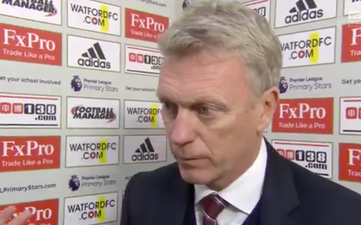 David Moyes criticised for response to first post-match interview question after Watford defeat