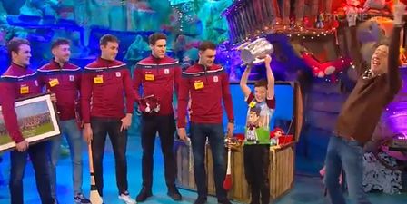 WATCH: Galway hurlers make young fan’s day on The Late Late Toy Show