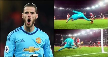 Football stands in unison to acclaim David bloody De Gea