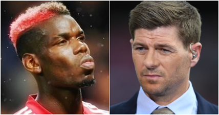 Steven Gerrard says Paul Pogba has the same problem he had in midfield