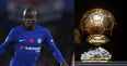 N’Golo Kante is the highest ranked Premier League player in this year’s Ballon d’Or