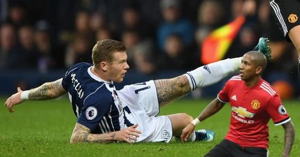 Ashley Young seemed to really get away with one on James McClean