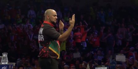 South African darts player steals the Ally Pally show with slick dance moves during walk-on