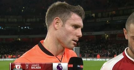 The irony of James Milner’s post-match comment was not lost on supporters