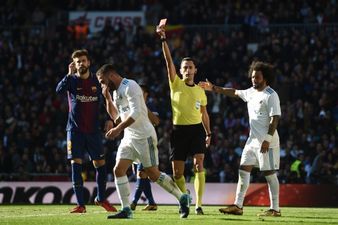 Dani Carvajal sees red after taking a leaf out of Luis Suarez’s book in El Clásico