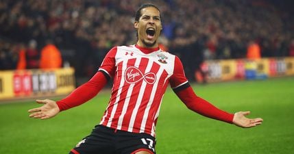 Of course Virgil van Dijk’s first game is against Everton