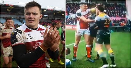 Jacob Stockdale sparks dust-up with dismissive gesture before scoring a cracker