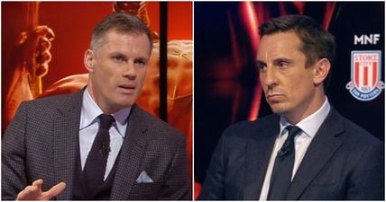 Jamie Carragher and Gary Neville got into a heated debate about Alexis Sanchez