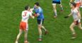 Marc Ó Sé didn’t look happy with Sean Cavanagh’s role in controversial red card