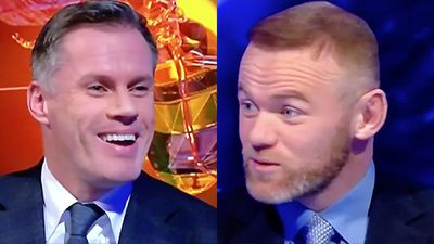 It only took Wayne Rooney a few seconds to take the piss out of Jamie Carragher on MNF