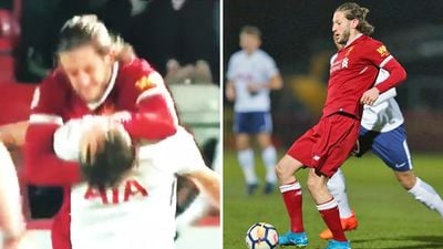 WATCH: Adam Lallana sent off for manhandling Spurs player during U23 game