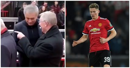 Manchester United fans reckon Fergie was bigging Scott McTominay up to Jose Mourinho