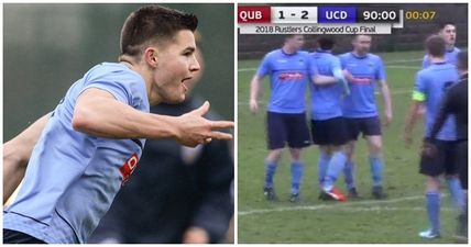 FAI Facebook stream cuts out at crucial moment as UCD clinch Collingwood Cup with dramatic late win over Queen’s