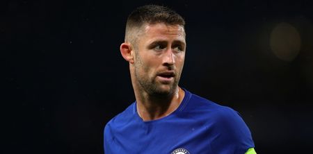 Gary Cahill reacts to Ryan Mason’s retirement