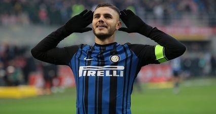 WATCH: Mauro Icardi cracks the crossbar from the kick-off