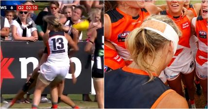 Cora Staunton left in a bad way after Aussies Rules collision