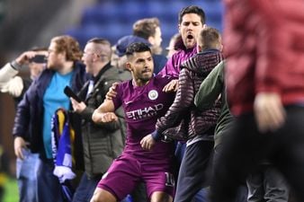 “A fan spat at Aguero”