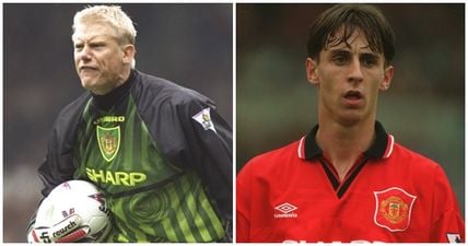 Peter Schmeichel said ‘horrible’ things to Gary Neville when they played together at Manchester United