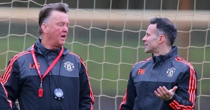 Ryan Giggs enjoyed his surprise reminder of Louis van Gaal’s slap