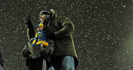 Some hardy GAA players braved Beast from the East across Ireland on Tuesday