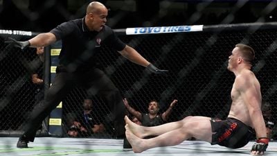 Hector Lombard was disqualified after this brutal shot on CB Dolloway