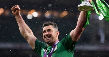 Rob Kearney’s immediate reaction to Keith Earls ankle tap was pure experience