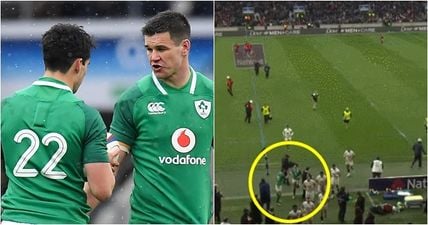 Johnny Sexton’s half-time gesture to Joey Carbery speaks volumes