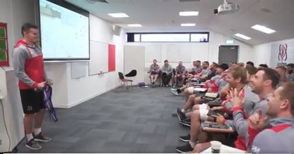 Ulster players surprise Jacob Stockdale with Six Nations Player of the Championship award