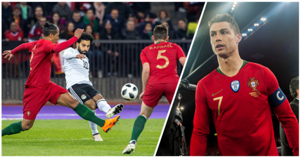 Mo Salah scores Messi-esque curler and gets fitting response from Ronaldo